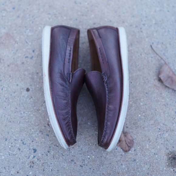 Kenneth Cole NY Cyrus Slip On Loafers Mens 8 Brown Leather Comfort Causal Preppy main image 9